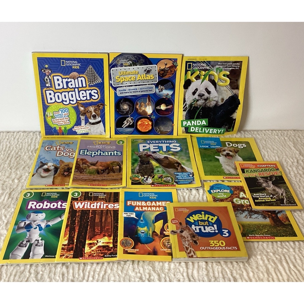 National Geographic Kids Books Lot of 13 Kids Science Animals Leveled Readers